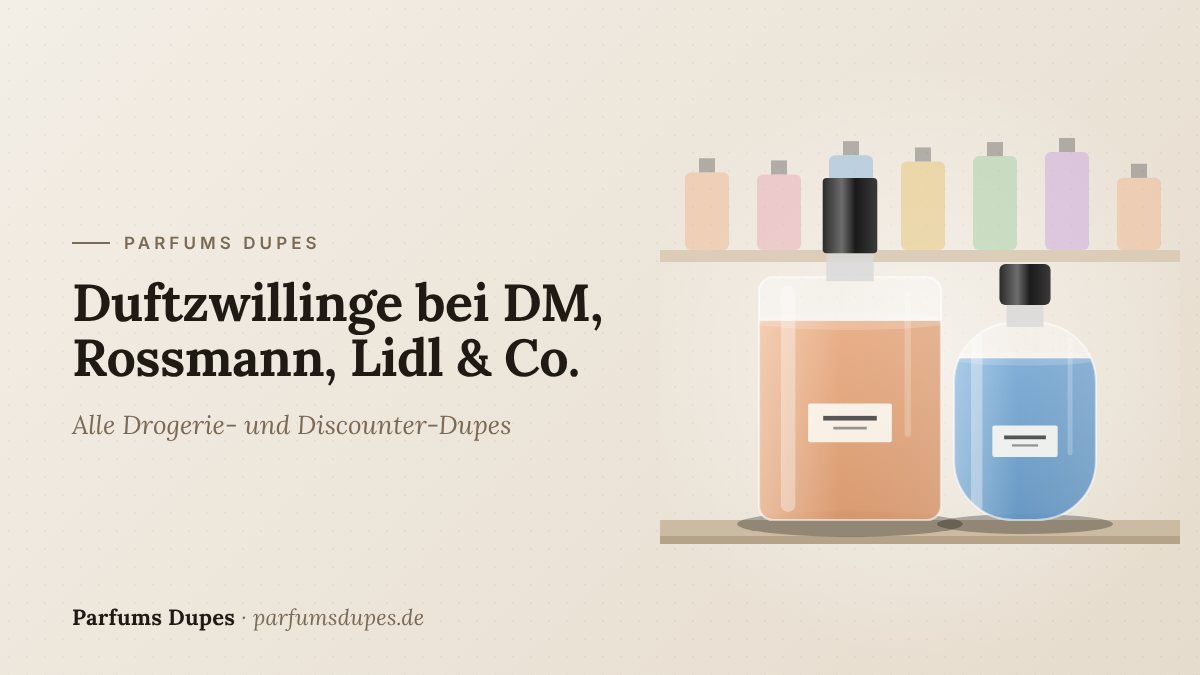 Duftzwillinge bei DM, Rossmann, Lidl & Co.