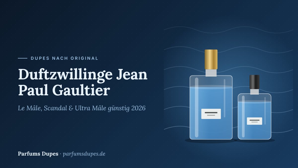 Titelbild: Duftzwillinge Jean Paul Gaultier – Le Mâle, Scandal & Ultra Mâle günstig 2026
