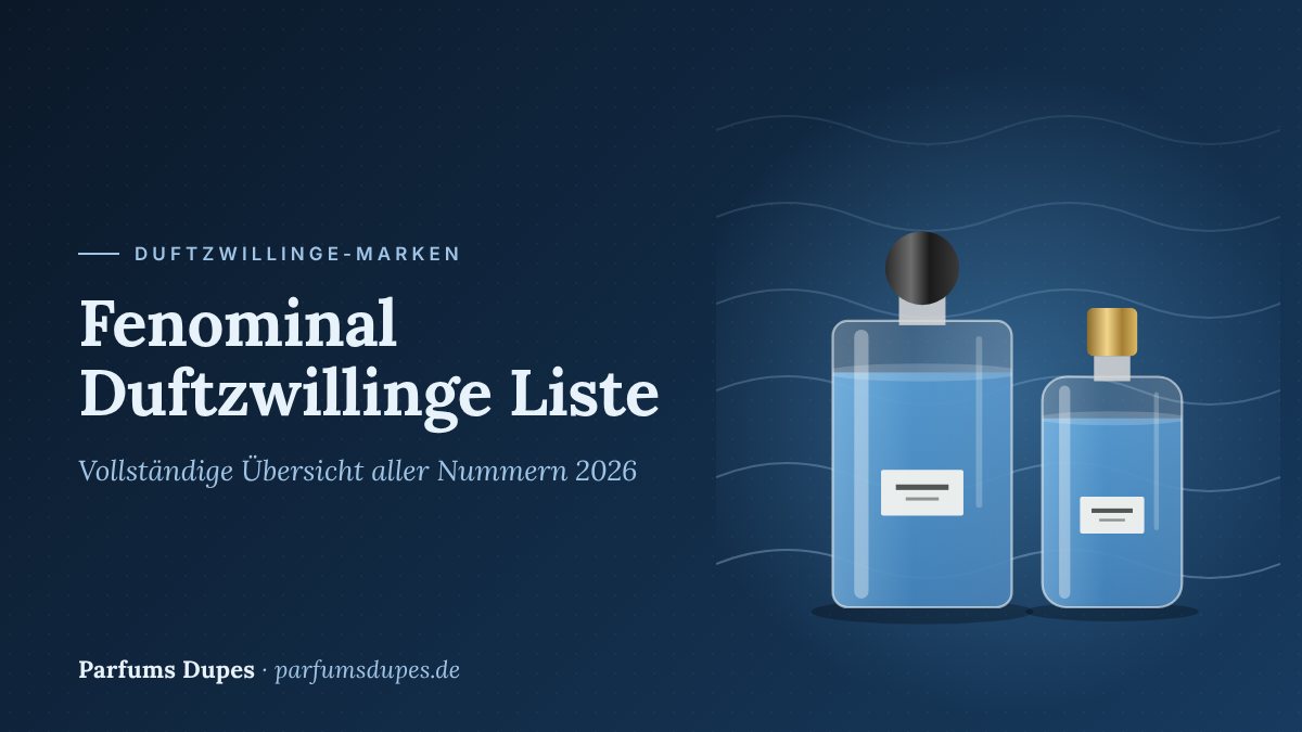 Titelbild: Fenominal Duftzwillinge Liste – vollständige Übersicht aller Nummern 2026