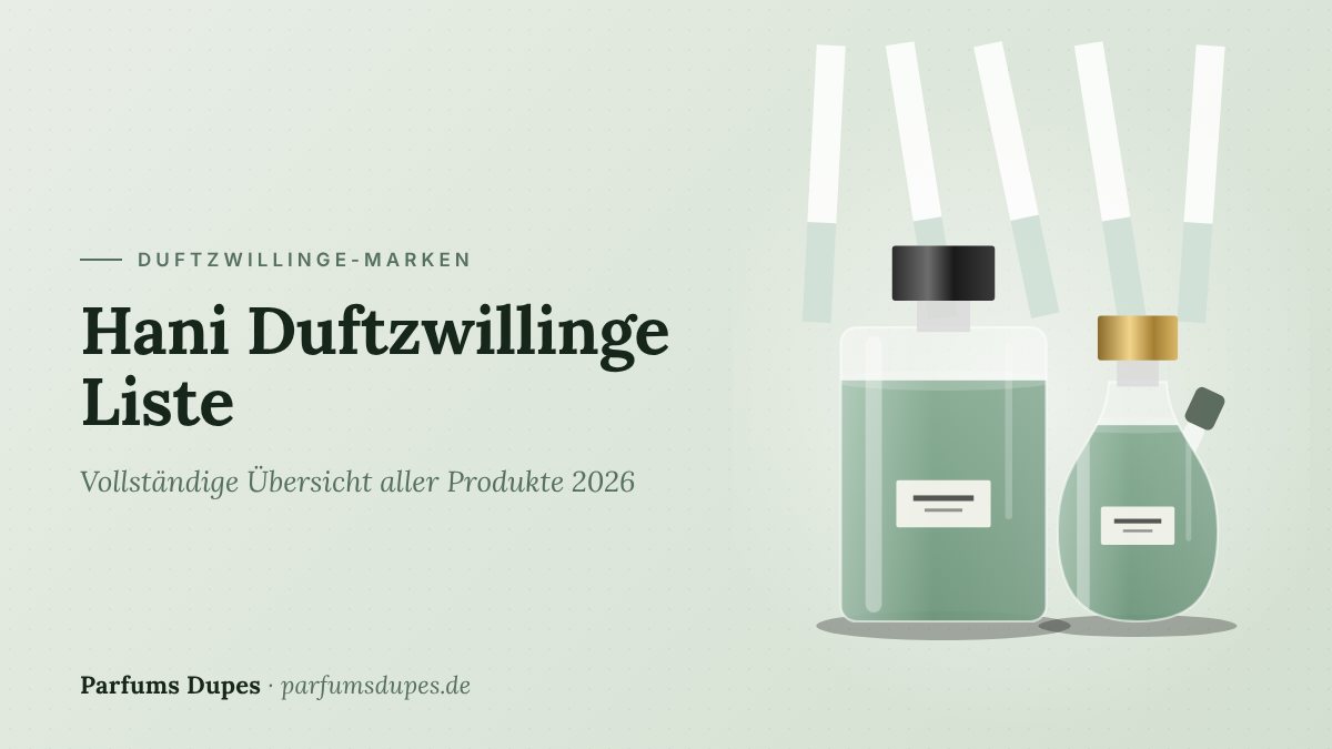 Titelbild: Hani Duftzwillinge Liste – vollständige Übersicht aller Produkte 2026