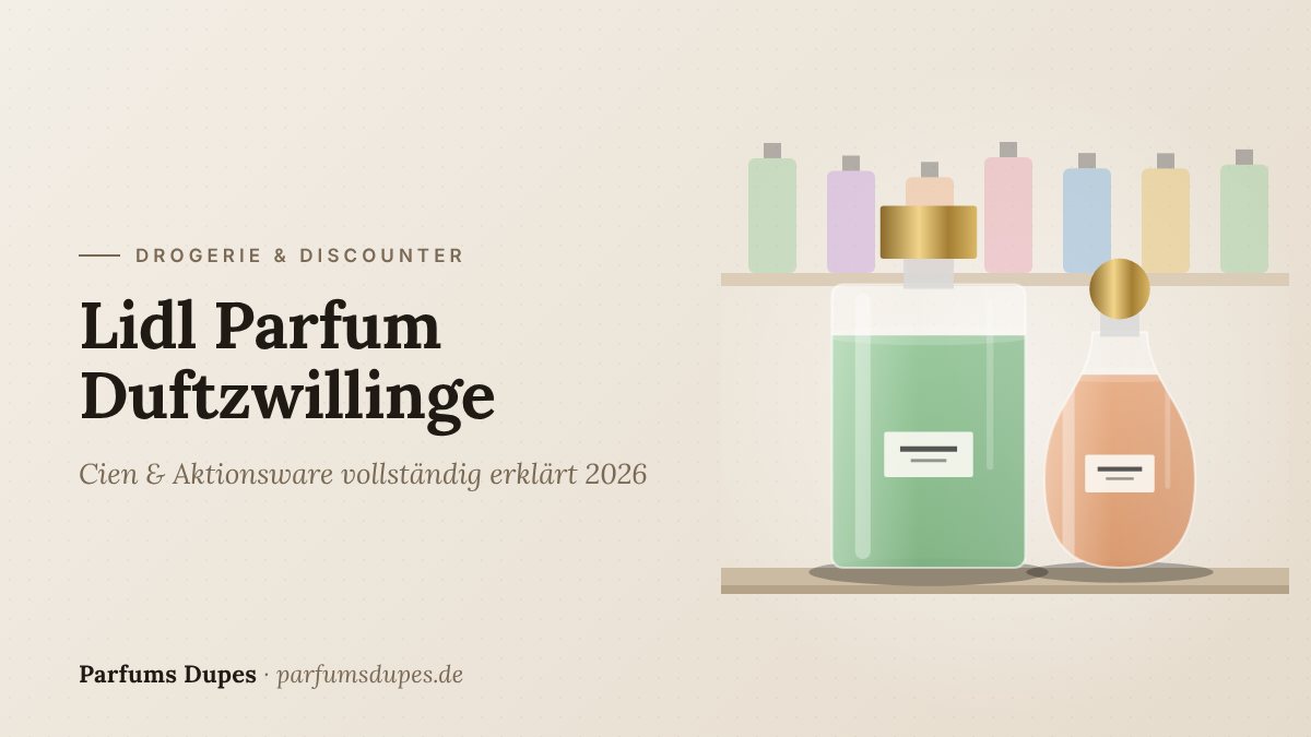 Titelbild: Lidl Parfum Duftzwillinge – Cien & Aktionsware vollständig erklärt 2026