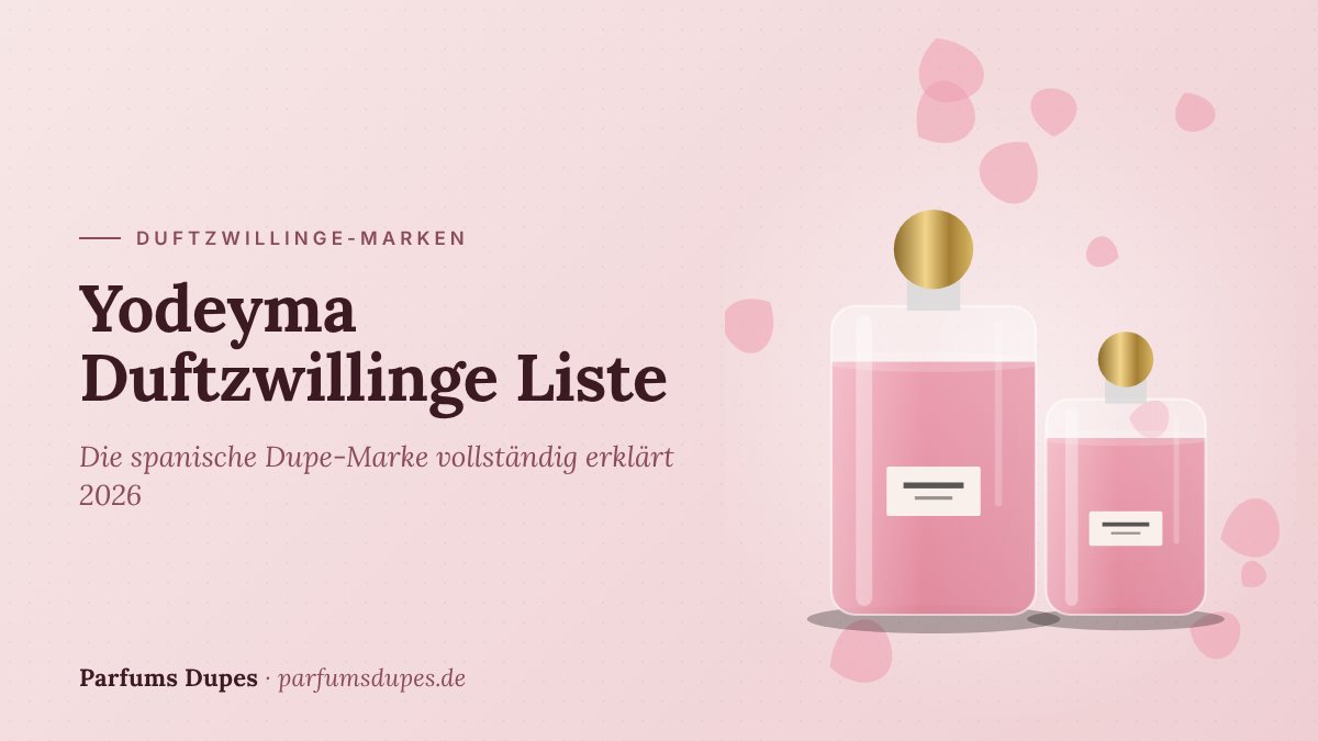 Titelbild: Yodeyma Duftzwillinge Liste – die spanische Dupe-Marke vollständig erklärt 2026